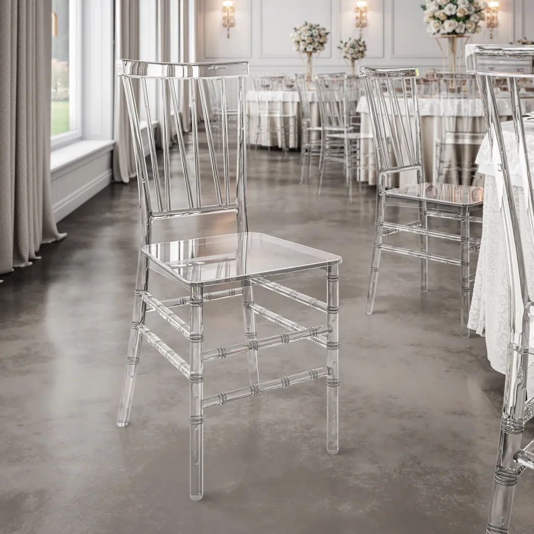 Myloxi Clear Dining Chair, Set of 4 - Thumbnail - Image 2