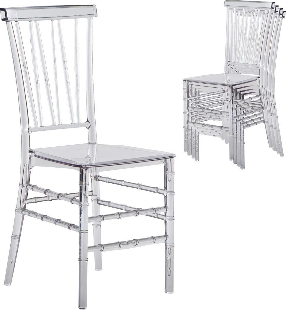 Myloxi Clear Dining Chair, Set of 4 - Thumbnail - Image 9