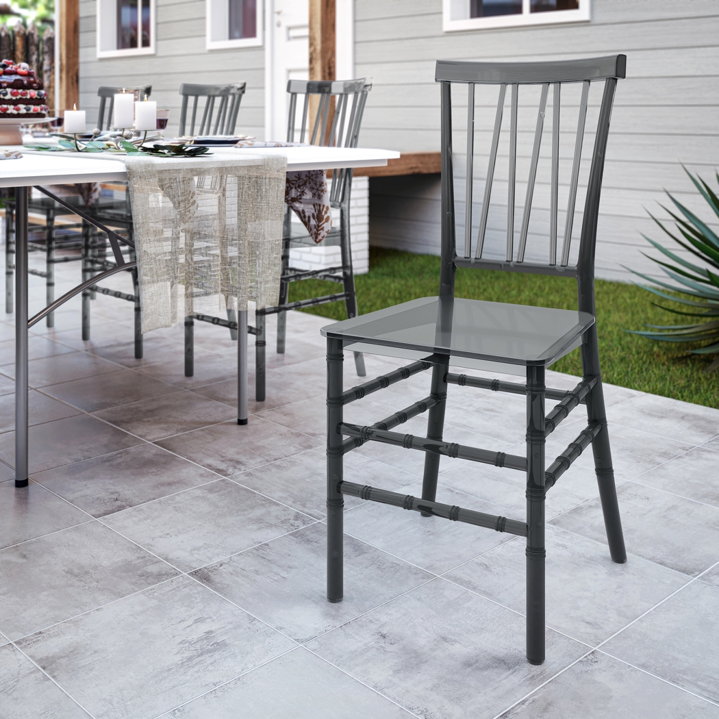 Myloxi Gray Dining Chair, Set of 4 - Thumbnail - Image 2