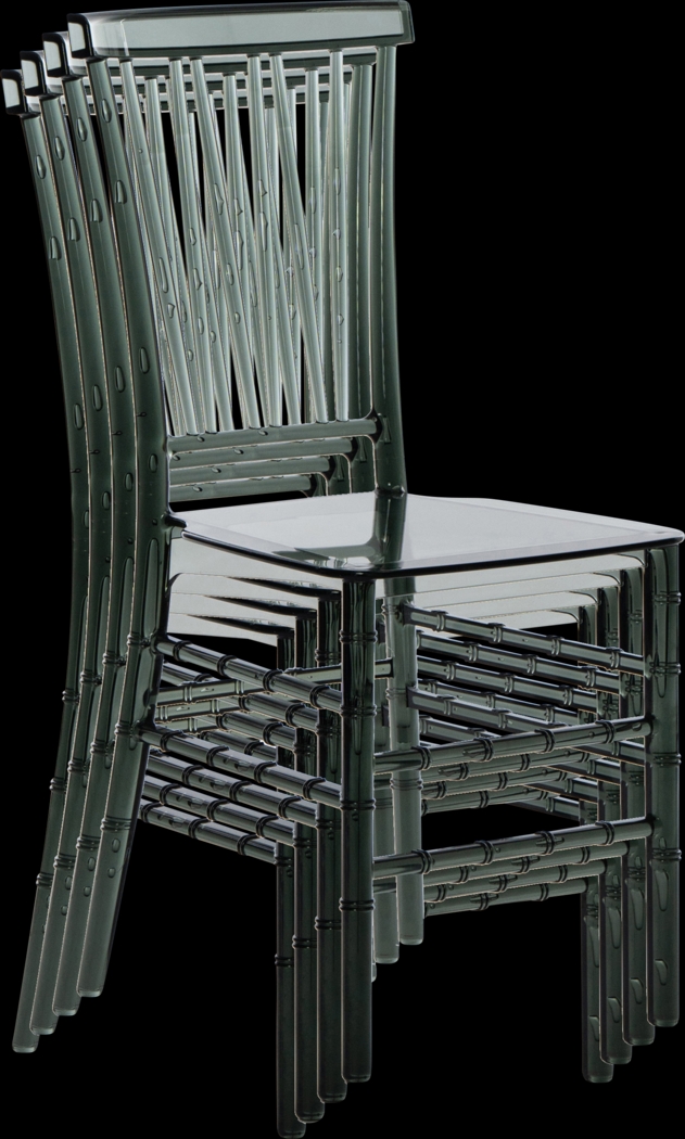 Myloxi Gray Dining Chair, Set of 4 - Thumbnail - Image 7