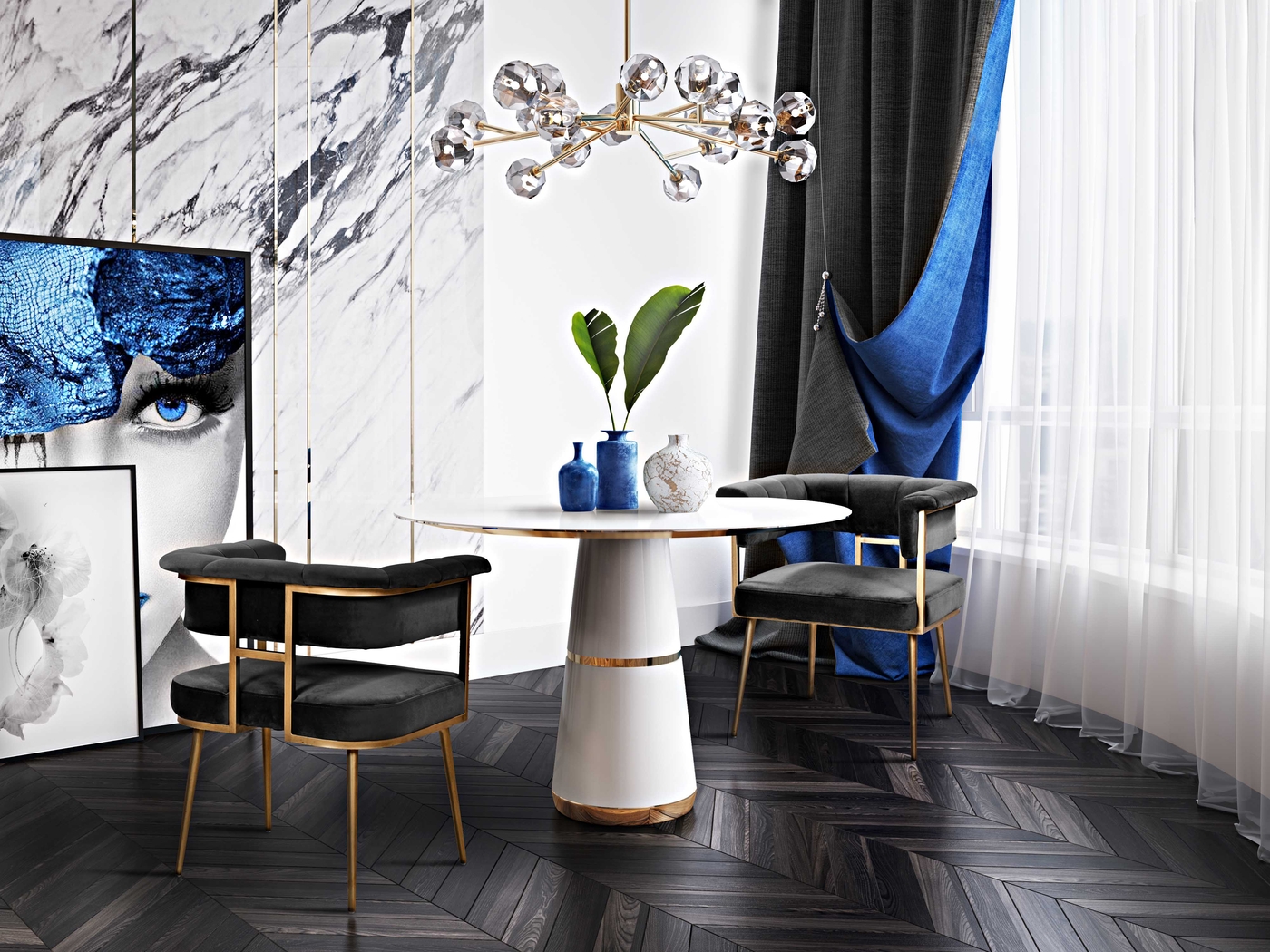 Myriah Gray Arm Chair - Thumbnail - Image 8