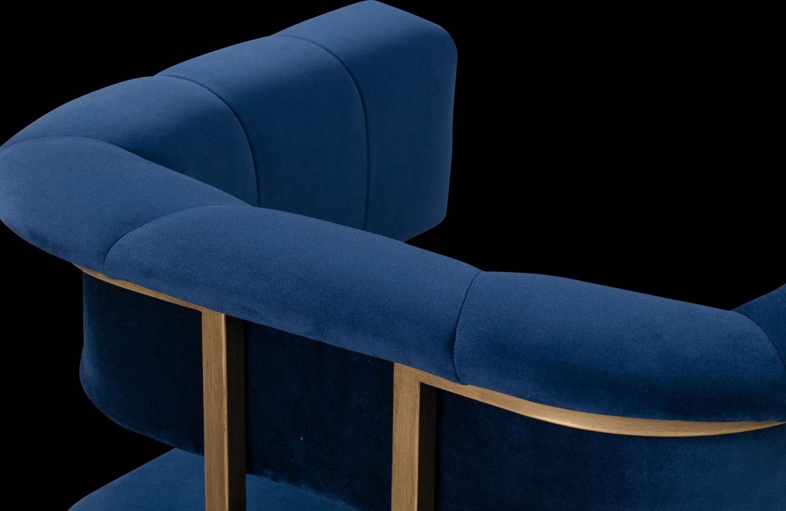 Myriah Navy Arm Chair - Thumbnail - Image 5