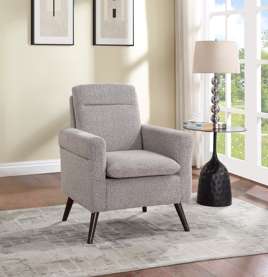 Myrrh Gray Accent Chair - Thumbnail - Image 2