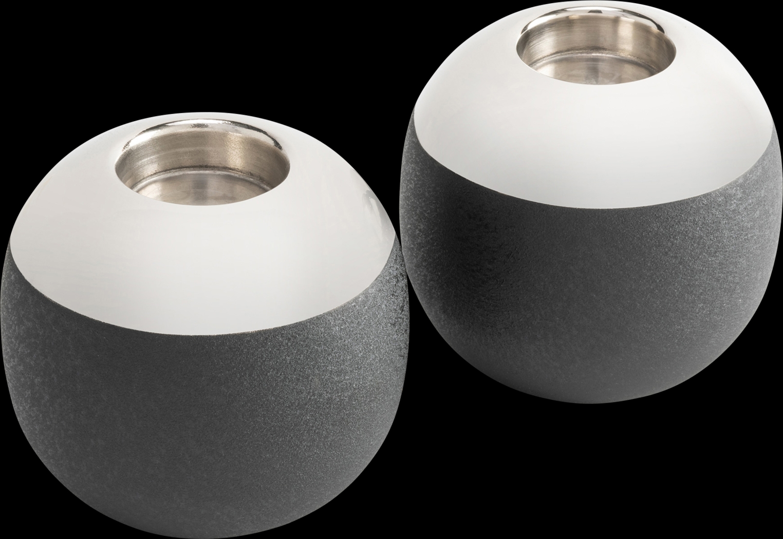 Myrtlea Black Candle Holder, Set of 2 - Thumbnail - Image 1