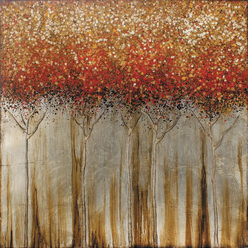 Mysterious Forest Red Artwork - Thumbnail - Image 1