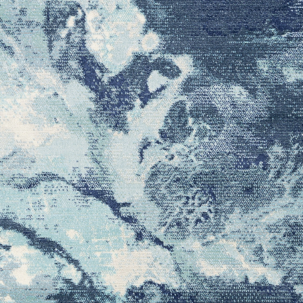 Nadiah Navy 6'11 x 9' Rug - Thumbnail - Image 2