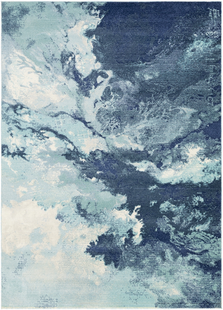 Nadiah Navy 6'11 x 9' Rug - Thumbnail - Image 1