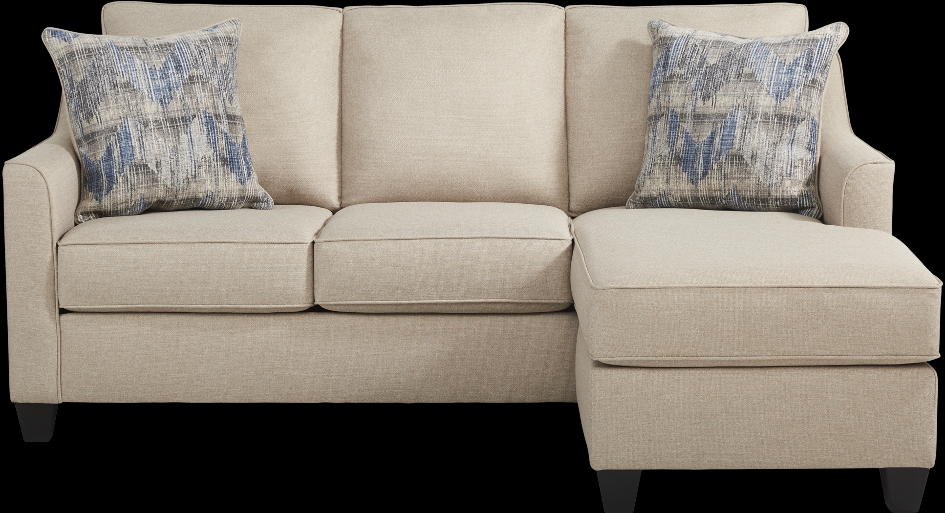 Nadler Khaki Sofa Chaise - Thumbnail - Image 1