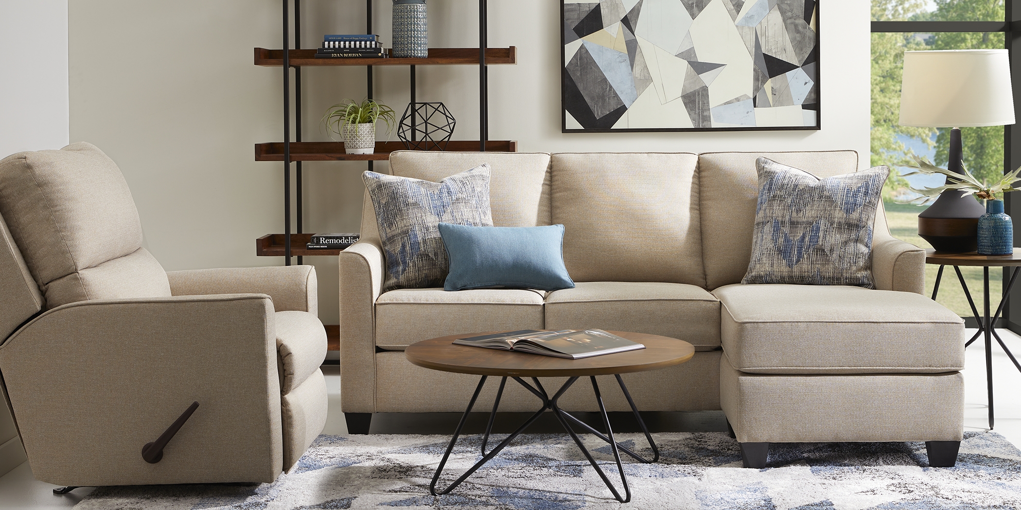 Nadler Khaki 3 Pc Living Room - Thumbnail - Image 2