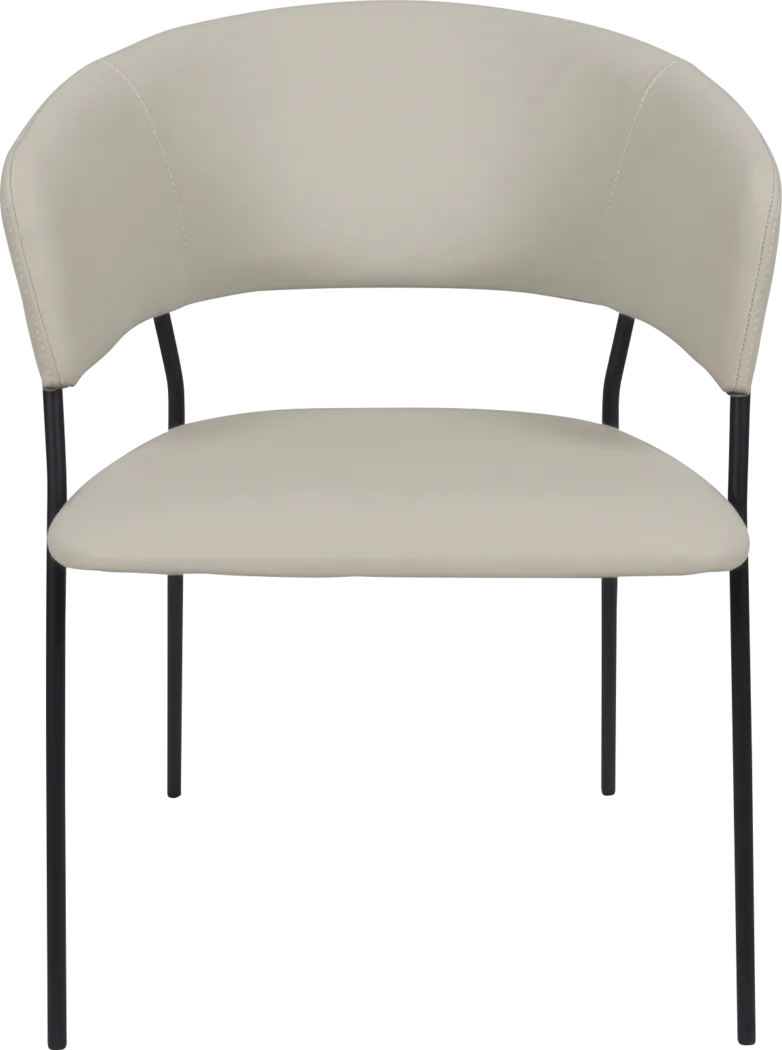 Nadol Gray Armchair, Set of 4 - Thumbnail - Image 3