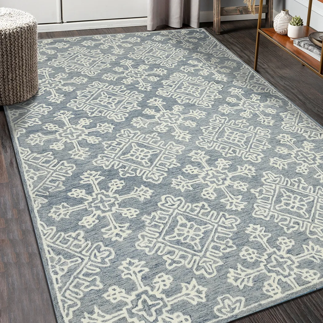 Nadra Blue 5' x 7'6 Rug - Thumbnail - Image 2