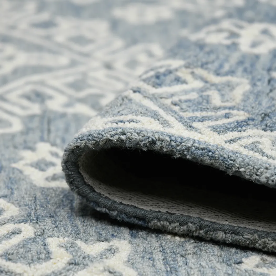 Nadra Blue 5' x 7'6 Rug - Thumbnail - Image 4