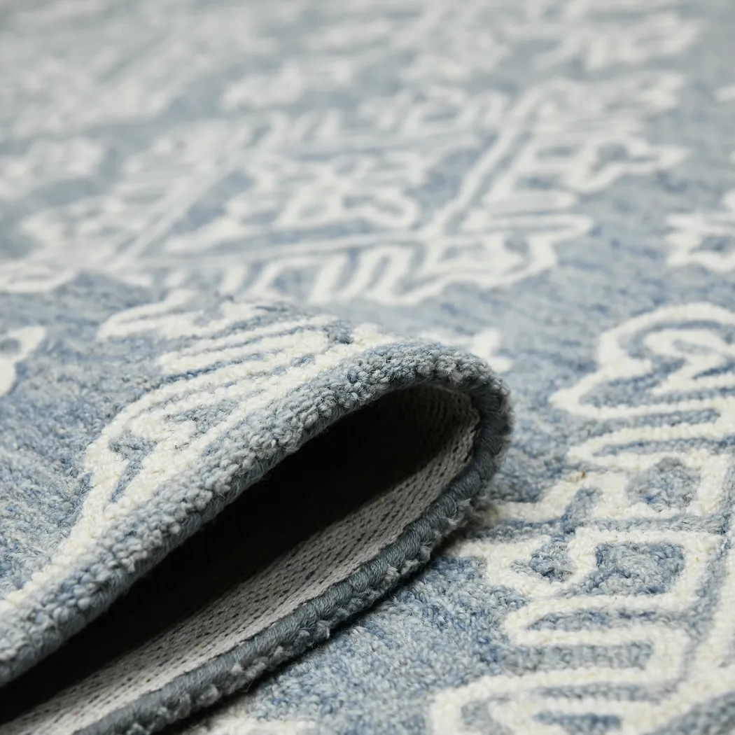 Nadra Blue 5' x 7'6 Rug - Thumbnail - Image 9