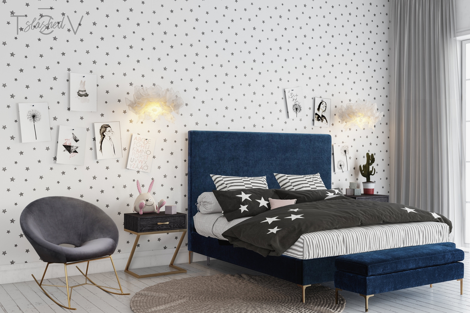 Nagel Gray Rocker Chair - Thumbnail - Image 5