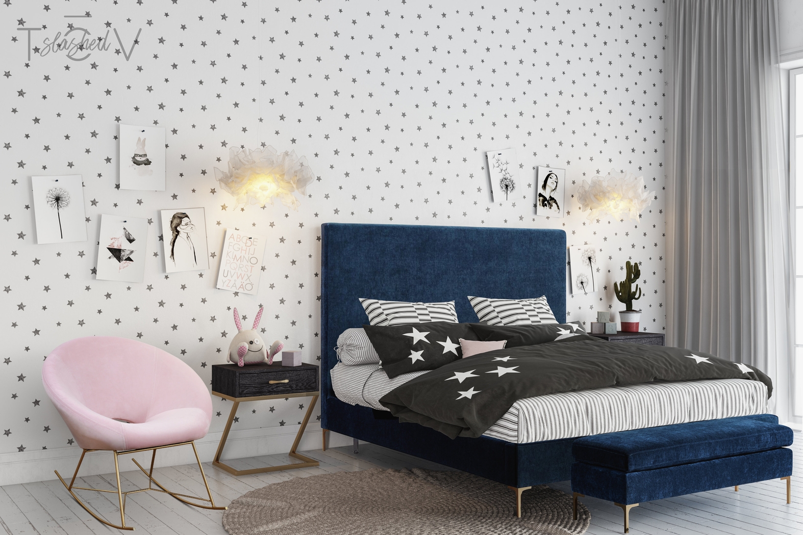 Nagel Pink Rocker Chair - Thumbnail - Image 5