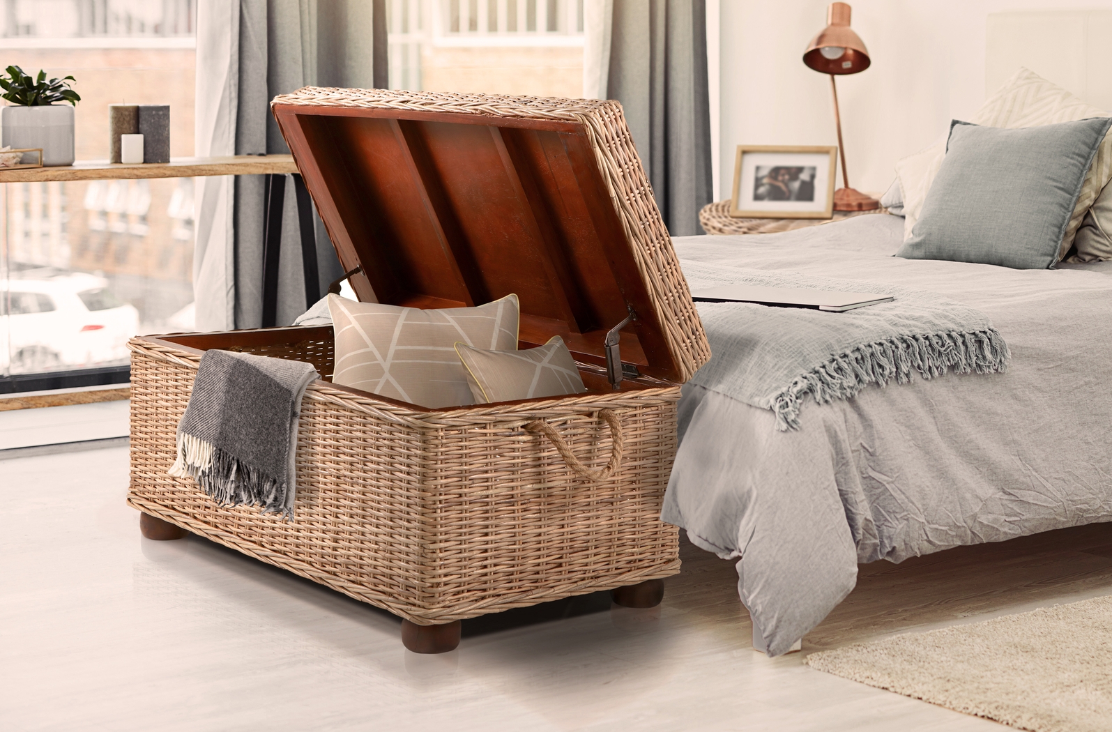 Nahant Tan Storage Trunk - Thumbnail - Image 3