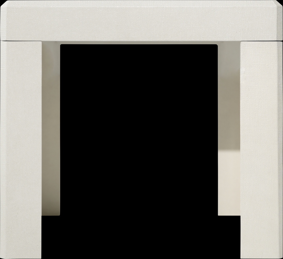 Nahaz White End Table - Thumbnail - Image 4