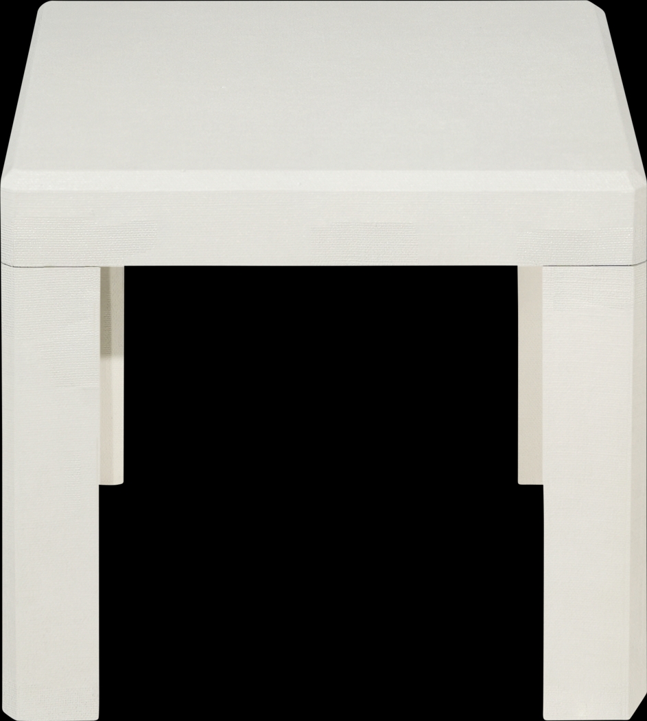 Nahaz White End Table - Thumbnail - Image 5