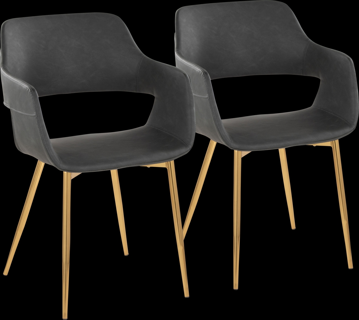 Naibor I Gray Arm Chair, Set of 2 - Thumbnail - Image 1