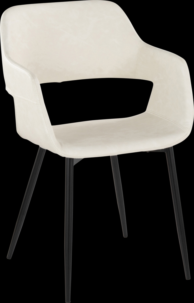 Naibor II Cream Arm Chair, Set of 2 - Thumbnail - Image 2