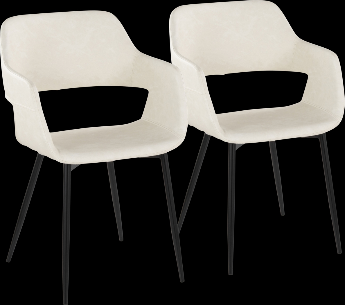 Naibor II Cream Arm Chair, Set of 2 - Thumbnail - Image 1