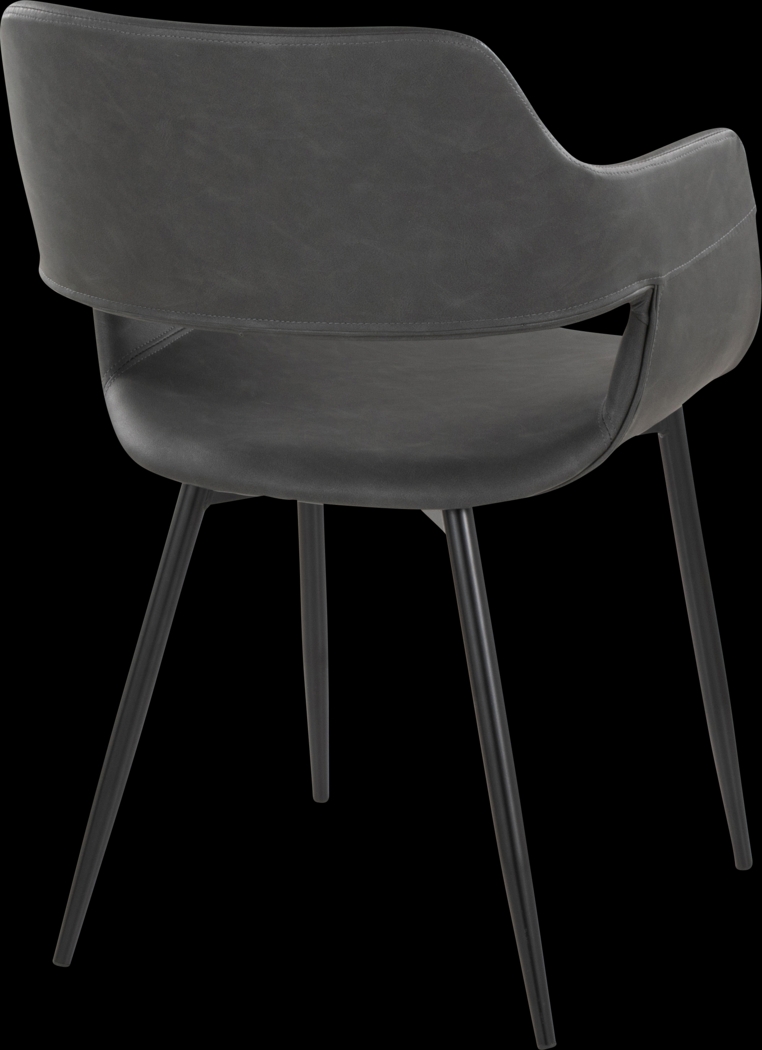 Naibor II Gray Arm Chair, Set of 2 - Thumbnail - Image 5