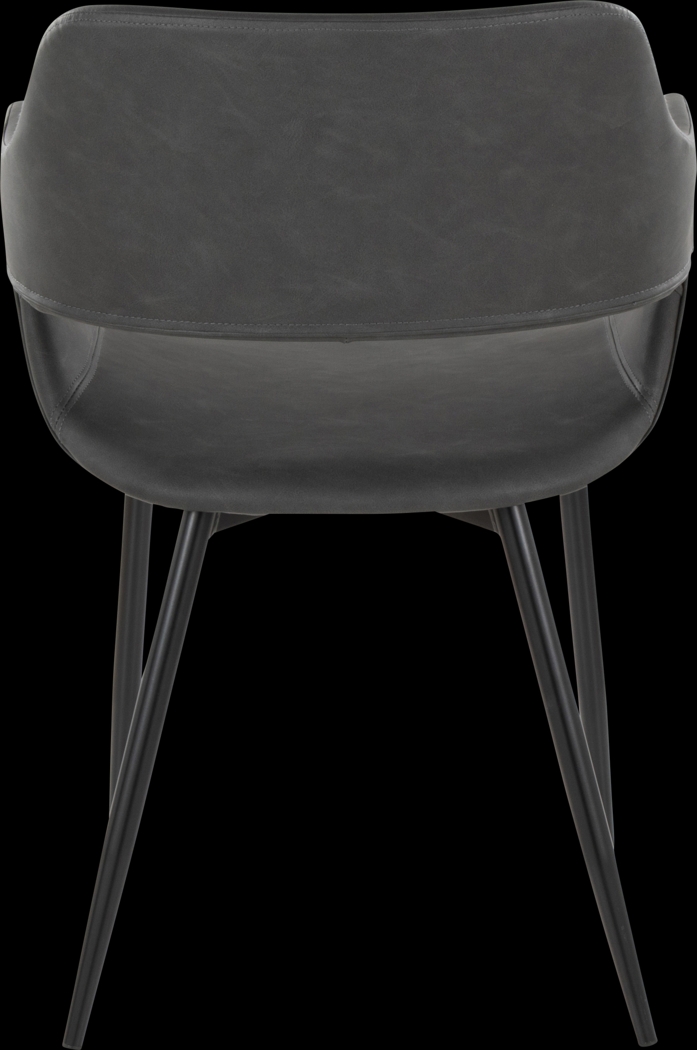 Naibor II Gray Arm Chair, Set of 2 - Thumbnail - Image 6