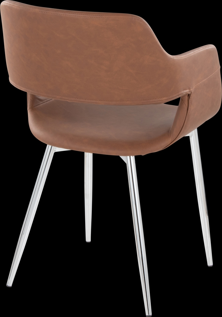 Naibor III Brown Arm Chair, Set of 2 - Thumbnail - Image 5