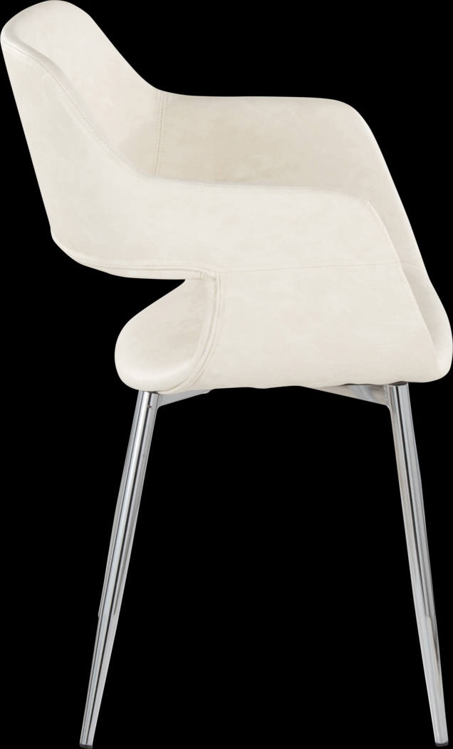 Naibor III Cream Arm Chair, Set of 2 - Thumbnail - Image 4