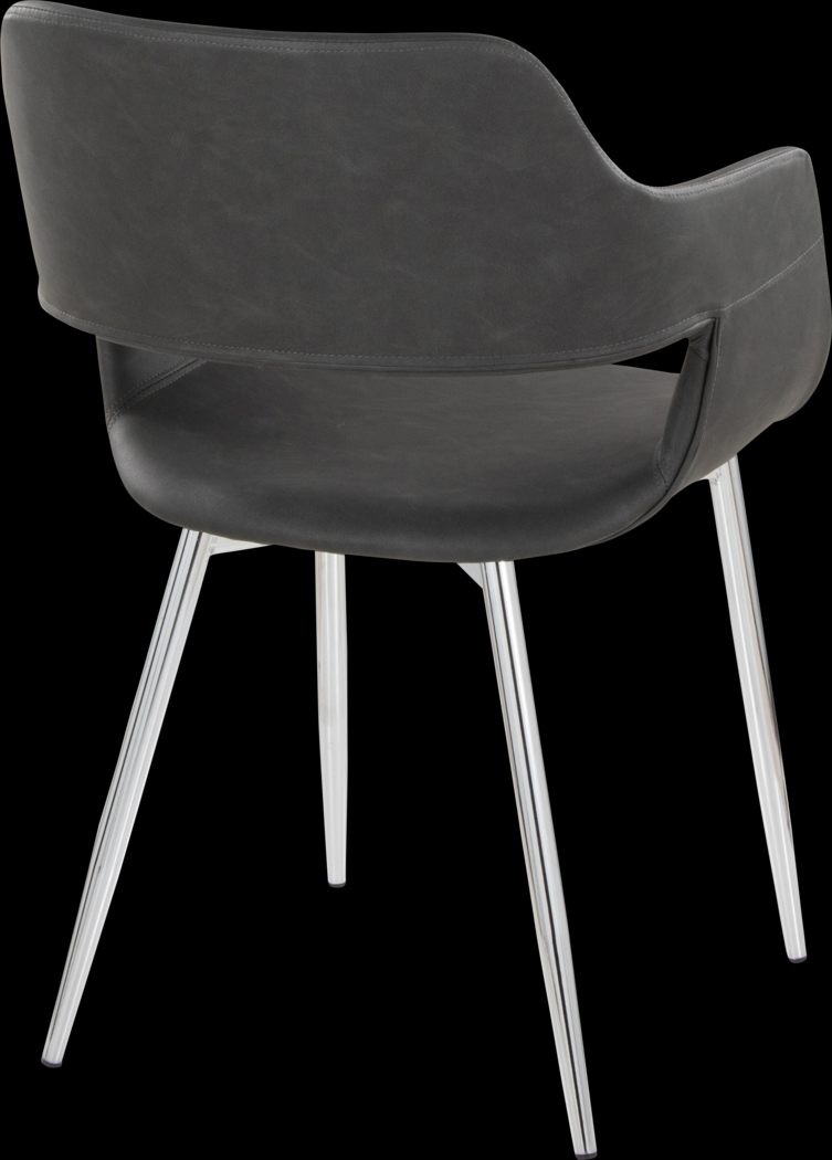 Naibor III Gray Arm Chair, Set of 2 - Thumbnail - Image 5