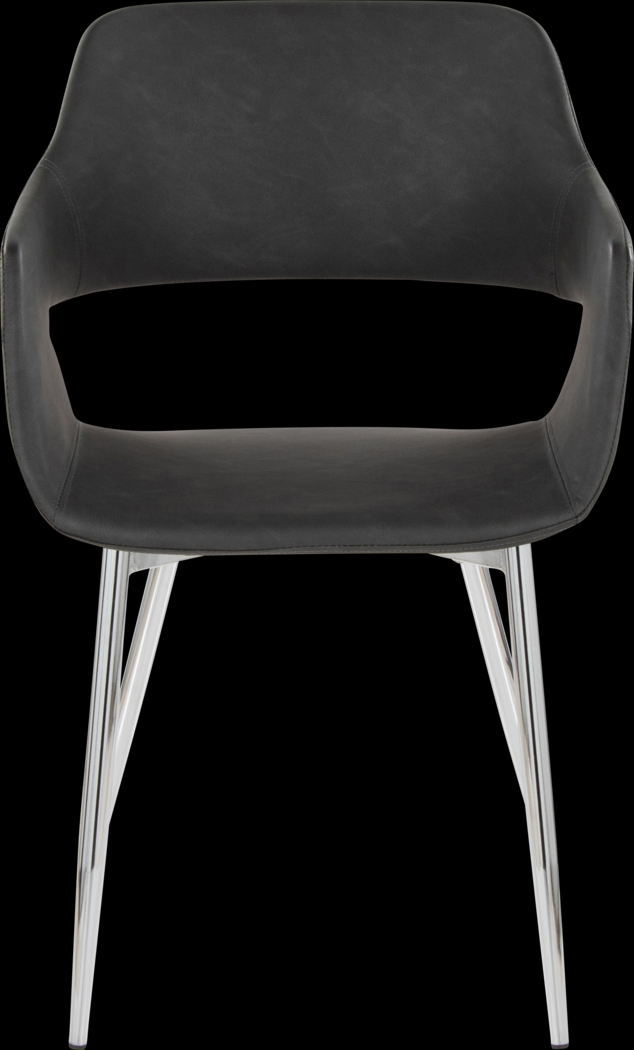 Naibor III Gray Arm Chair, Set of 2 - Thumbnail - Image 7