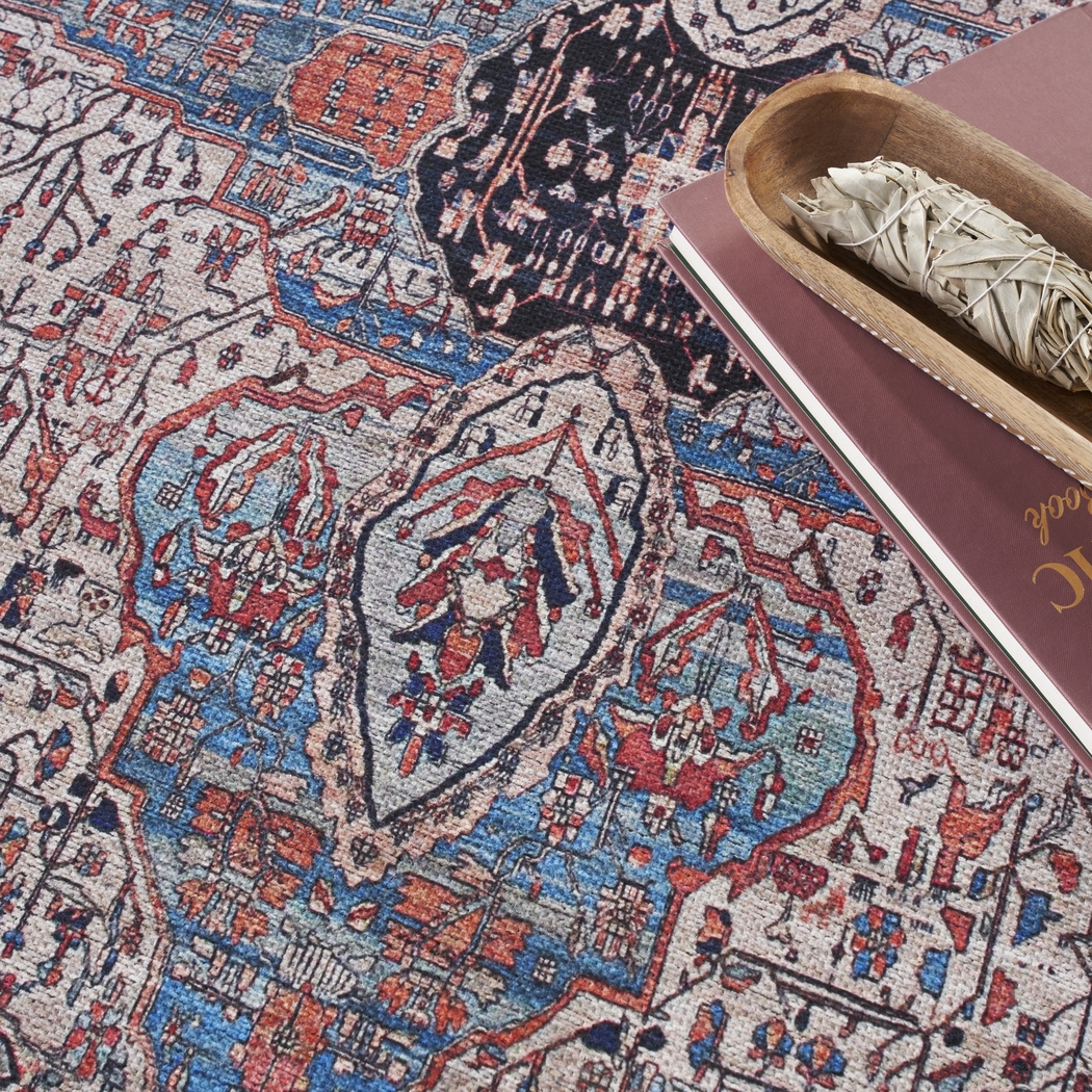 Naicia Ivory/Brick 7'10 x 9'10 Rug - Thumbnail - Image 4