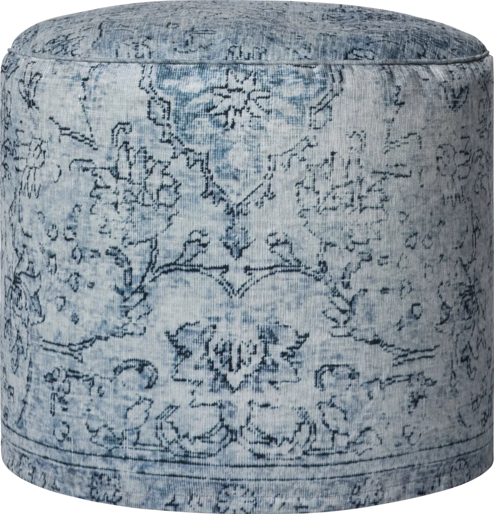 Naim Blue Pouf - Thumbnail - Image 1