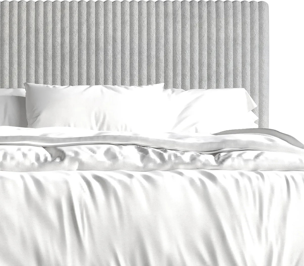 Najah Light Gray King Upholstered Bed - Thumbnail - Image 6