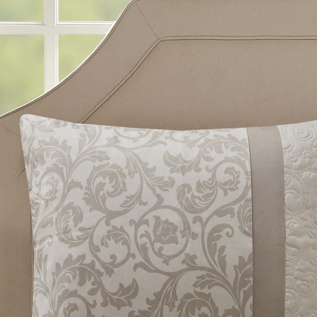 Nalianna Beige 8 Pc Queen Comforter Set - Thumbnail - Image 6