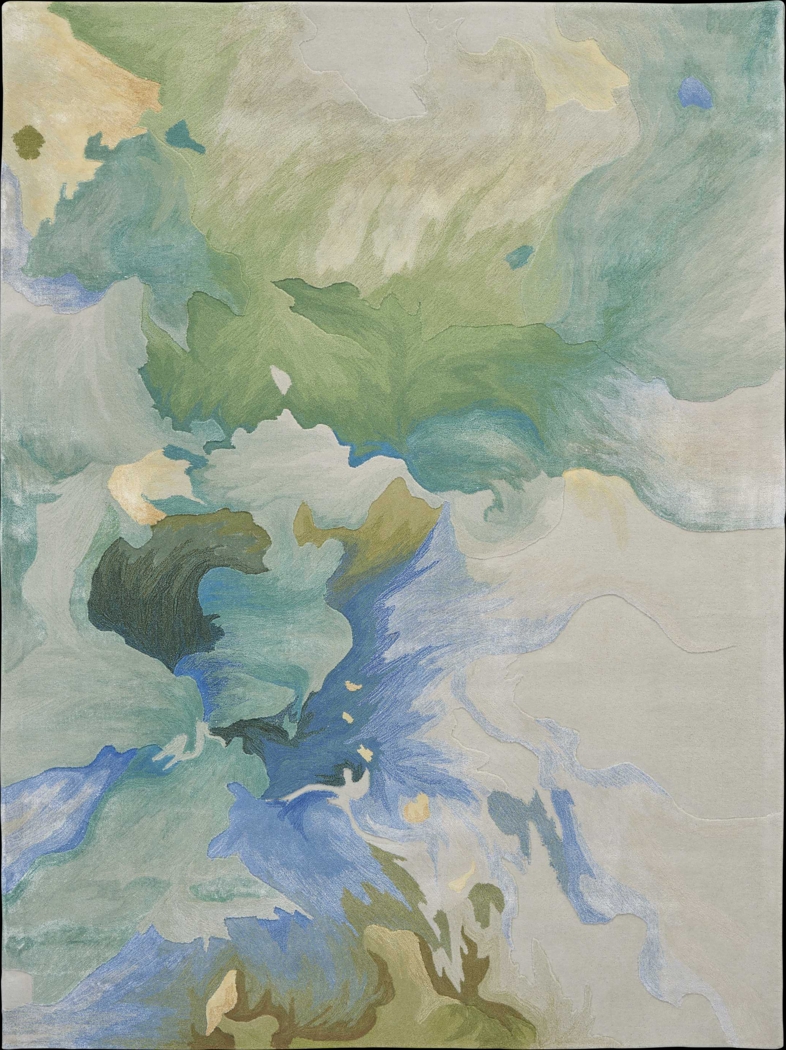 Nalina Blue 9'9 x 13'9 Rug - Thumbnail - Image 1