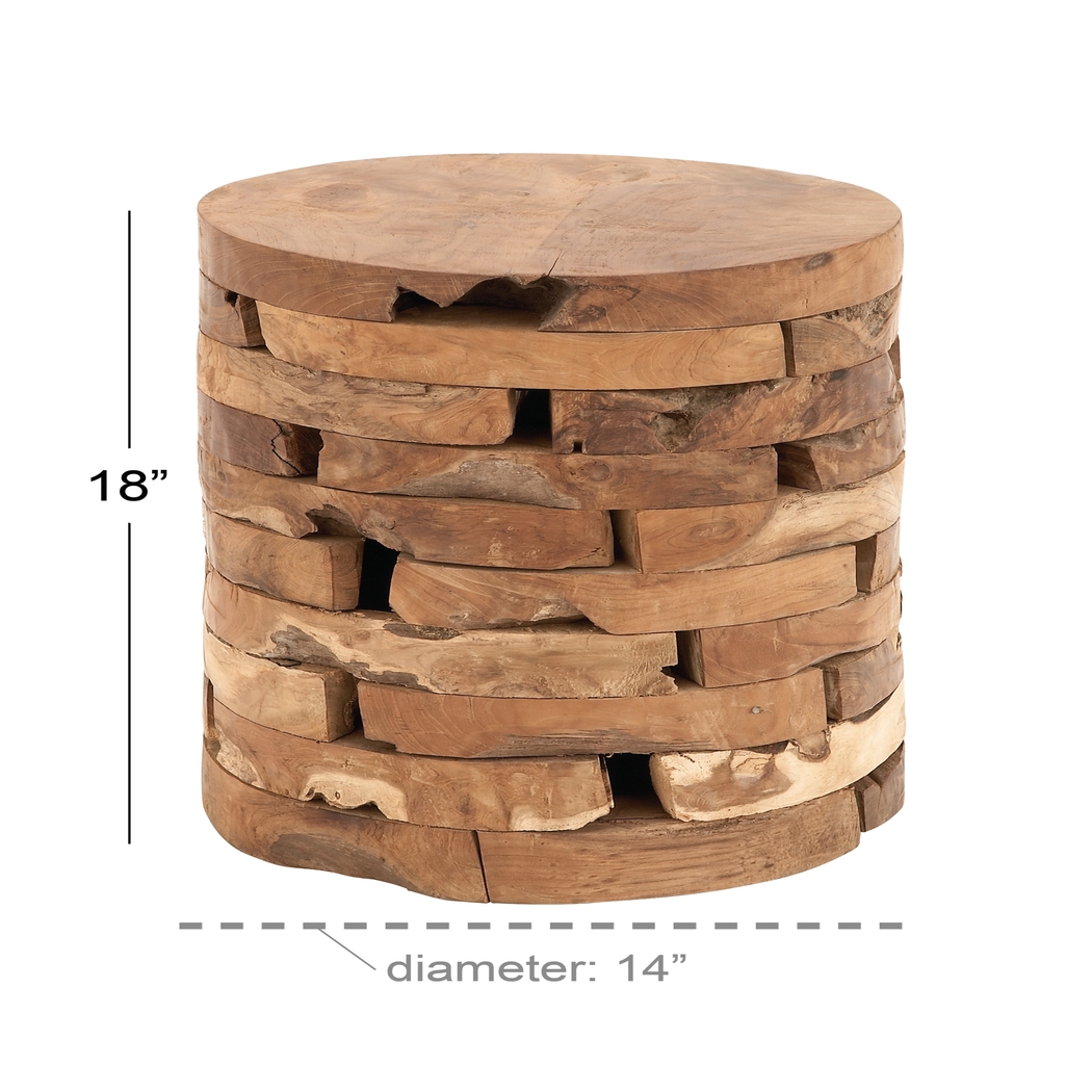 Nalsan Light Brown Accent Table - Thumbnail - Image 3