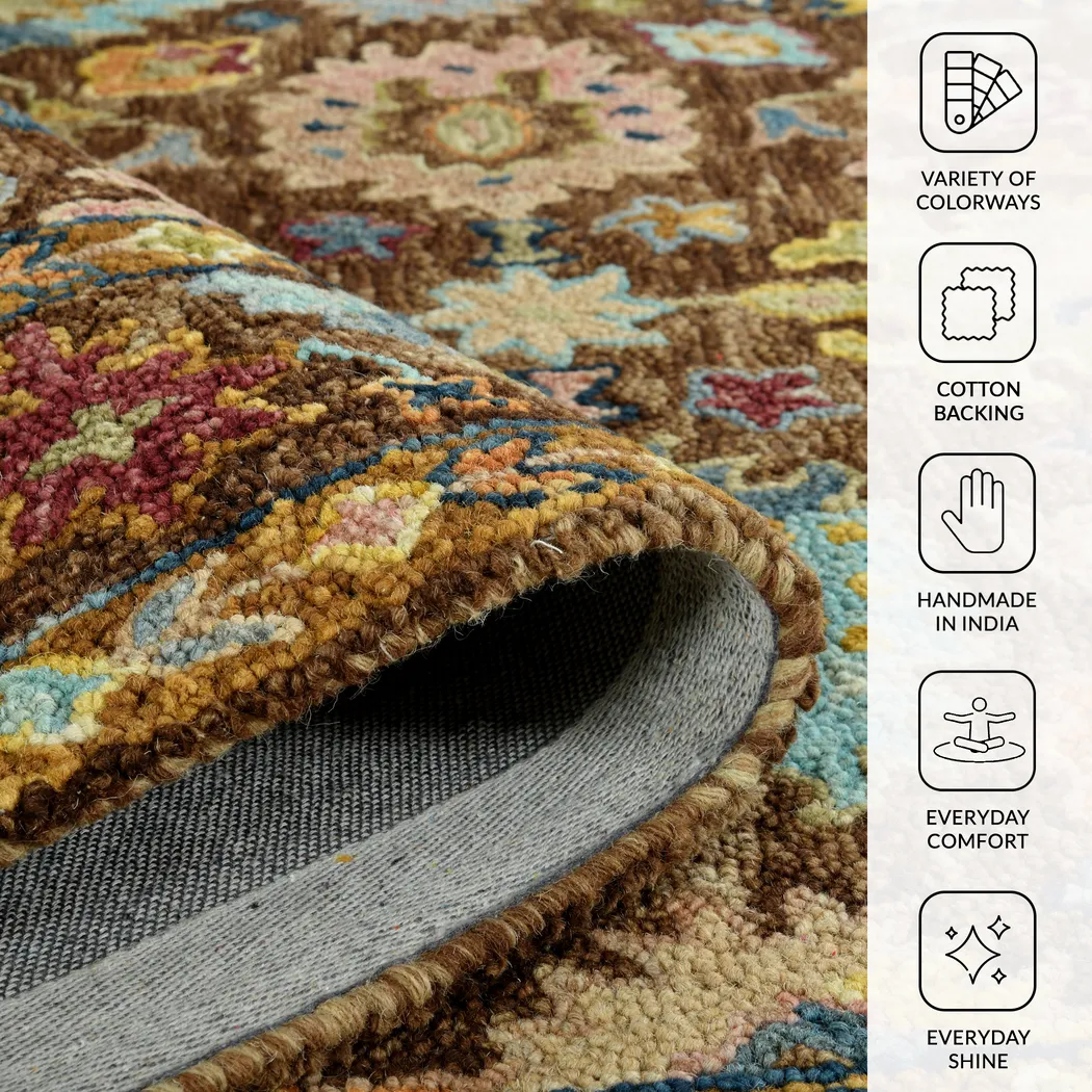 Namie Brown 5' x 7'6 Rug - Thumbnail - Image 3