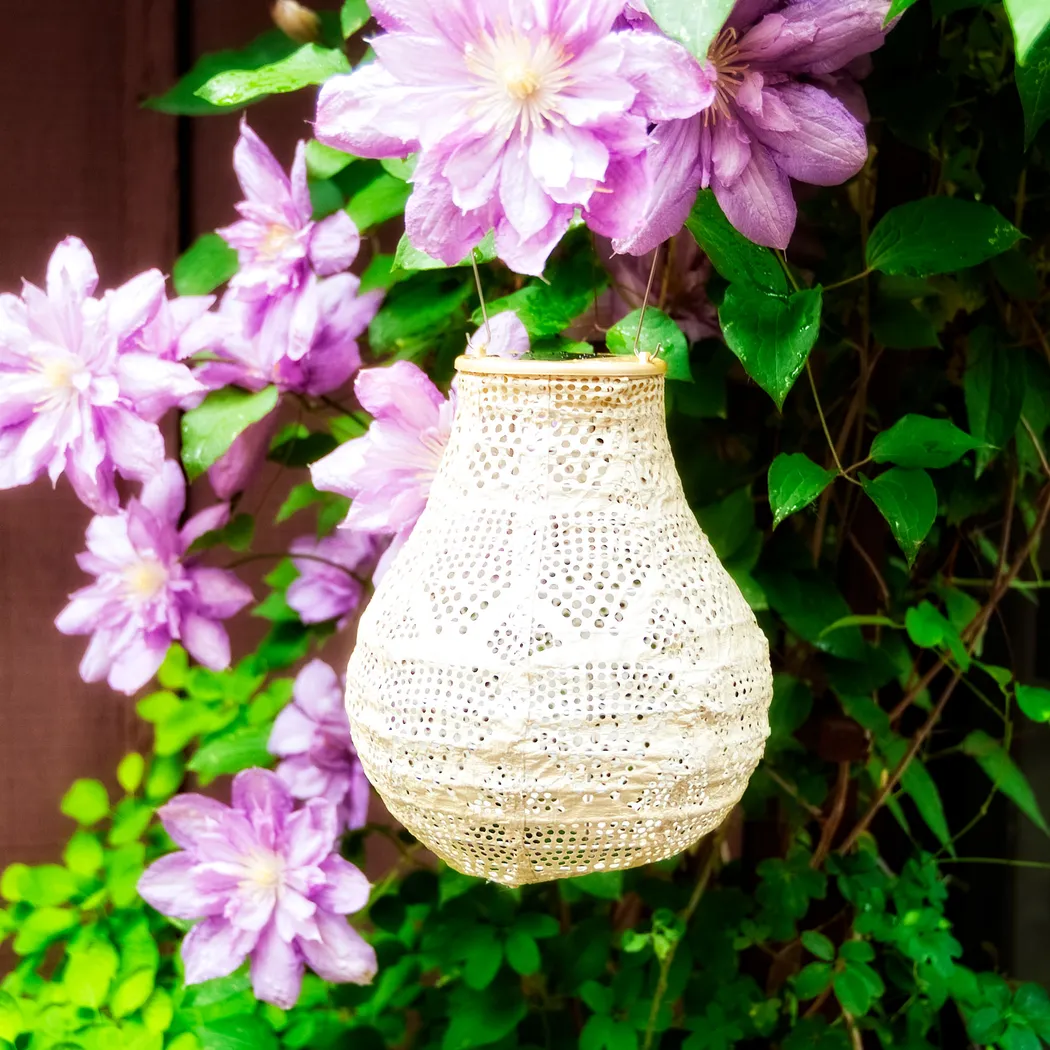 Namiko Pearl Outdoor Solar Lantern - Thumbnail - Image 2