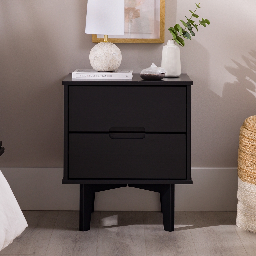 Namora Black Nightstand - Thumbnail - Image 2