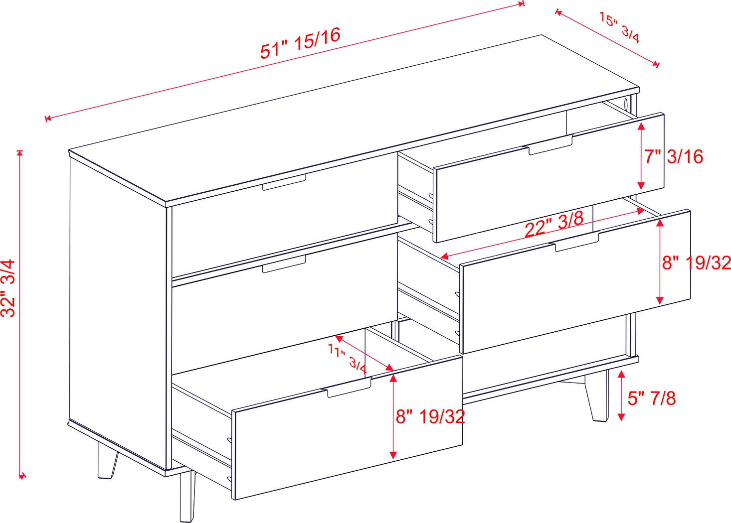 Namora Natural Dresser - Thumbnail - Image 6