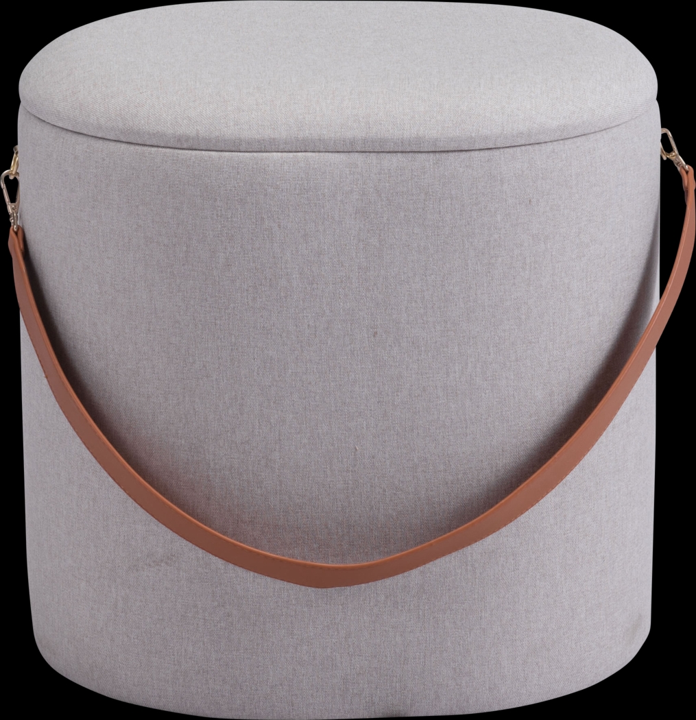 Nanaimo Beige Ottoman - Thumbnail - Image 2