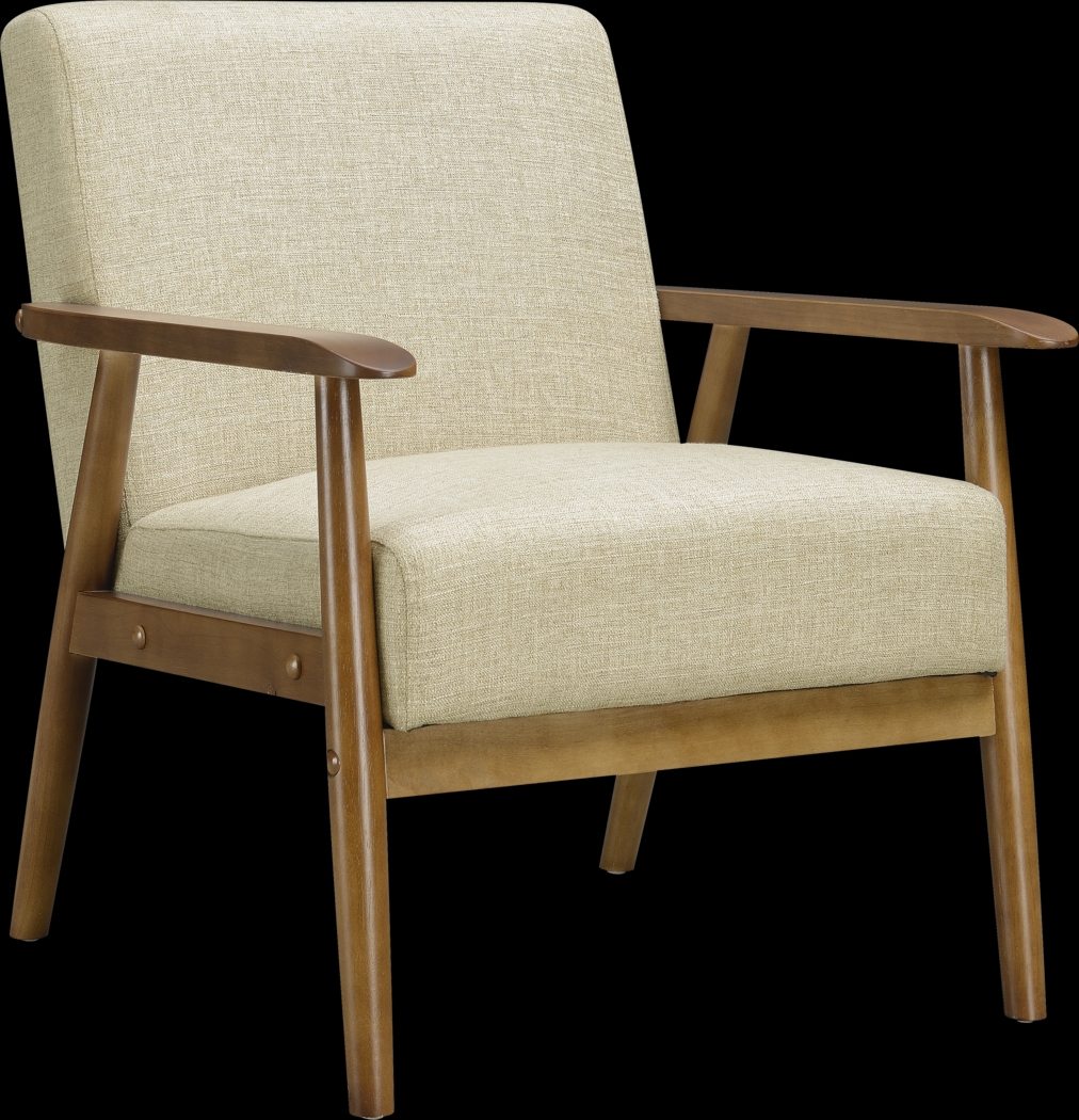 Nandas Beige Accent Chair - Thumbnail - Image 1