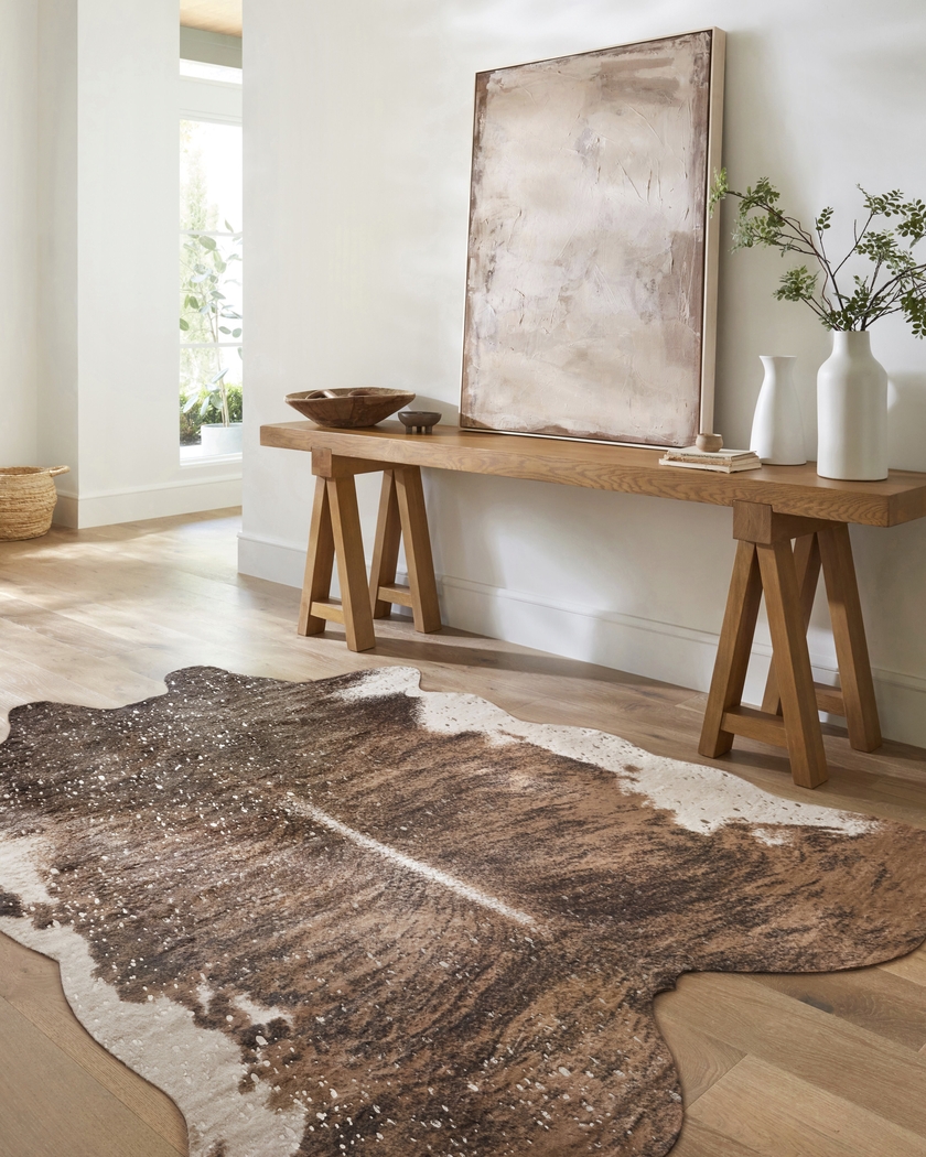 Nandi Brown 5' x 6'6 Rug - Thumbnail - Image 3