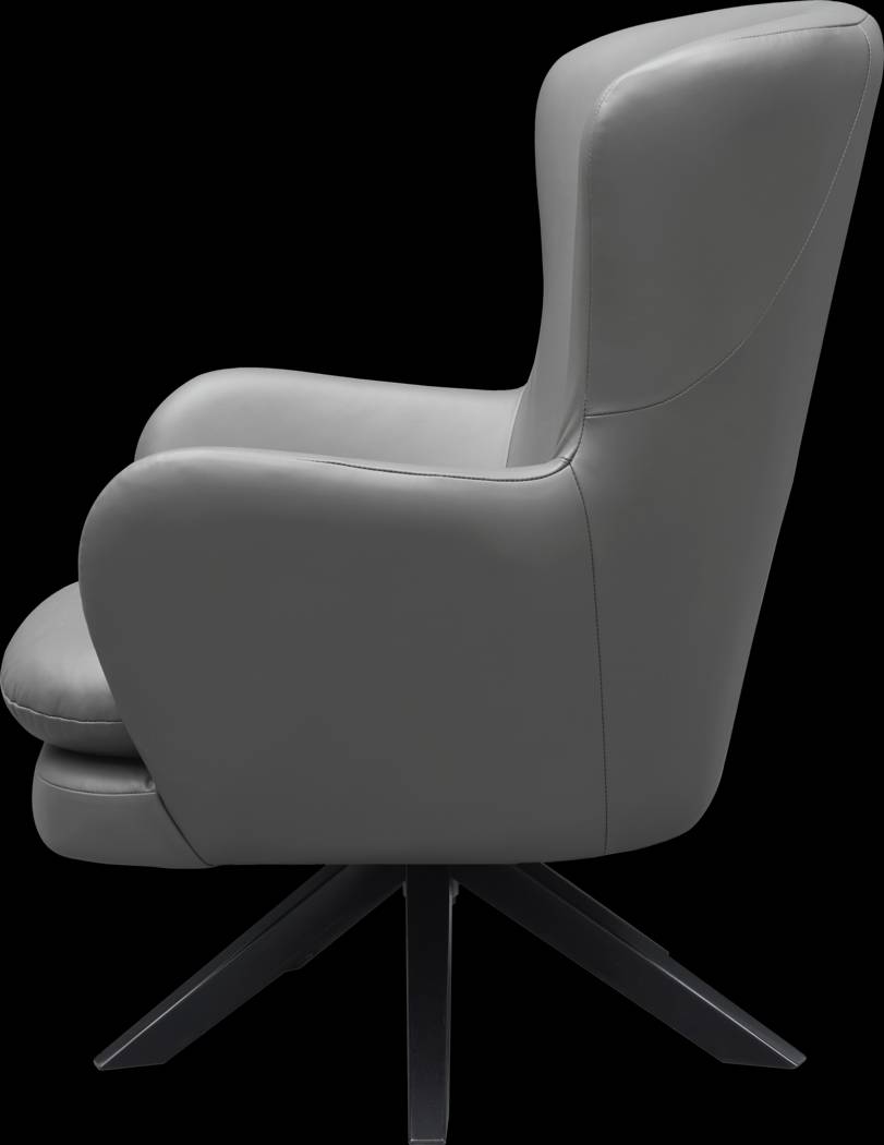 Nanmart Gray Swivel Accent Chair - Thumbnail - Image 4