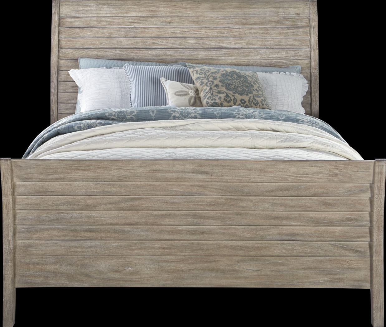 Nantucket Breeze Bisque 7 Pc Queen Sleigh Bedroom - Thumbnail - Image 2