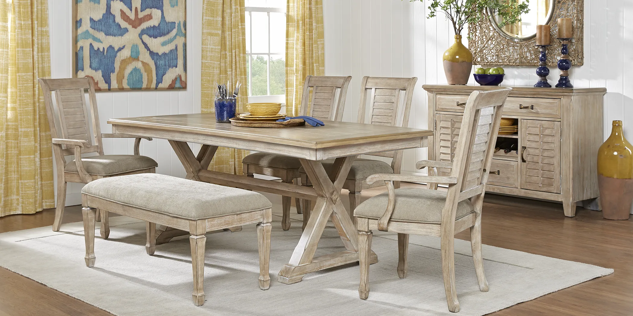 Nantucket Breeze Bisque 4 Pc Dining Room - Thumbnail - Image 1