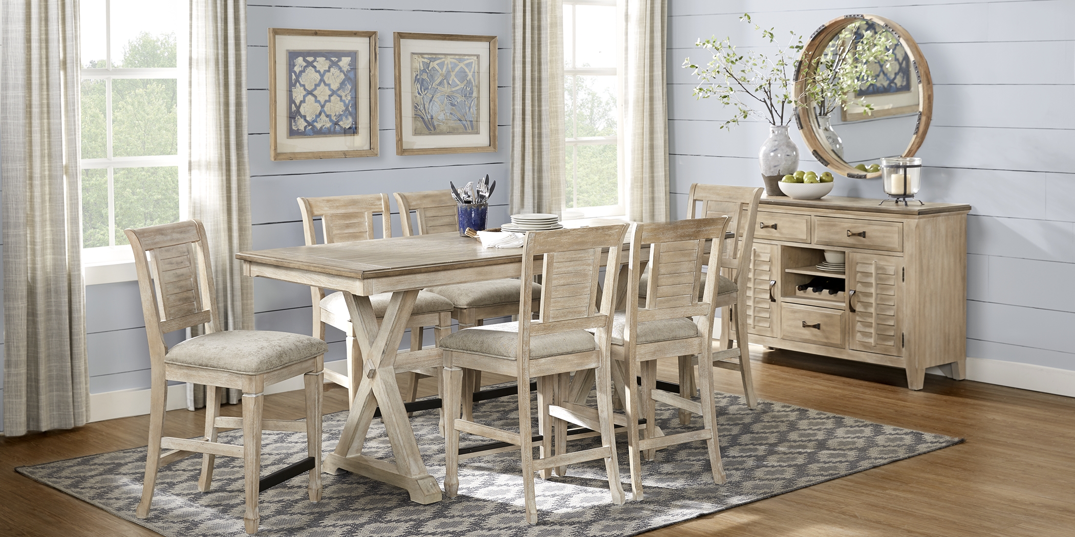 Nantucket Breeze Bisque Counter Height Stool - Thumbnail - Image 3