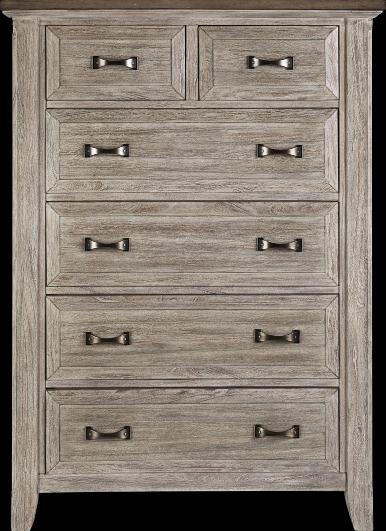 Nantucket Breeze Bisque 8 Pc King Panel Bedroom - Thumbnail - Image 4