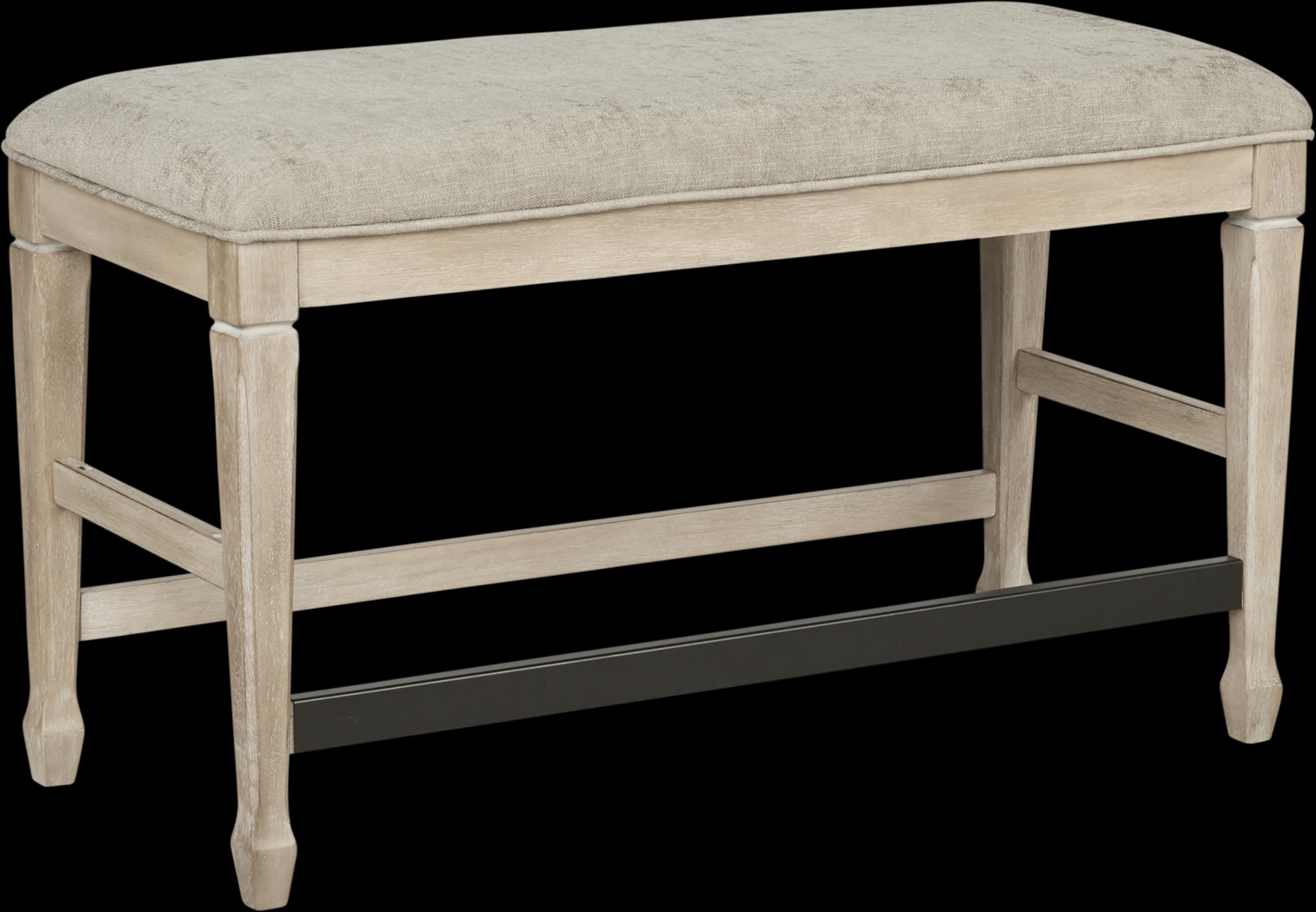 Nantucket Breeze Bisque Counter Height Bench - Thumbnail - Image 1